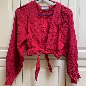 Urban Outfiters Tie Crop Top